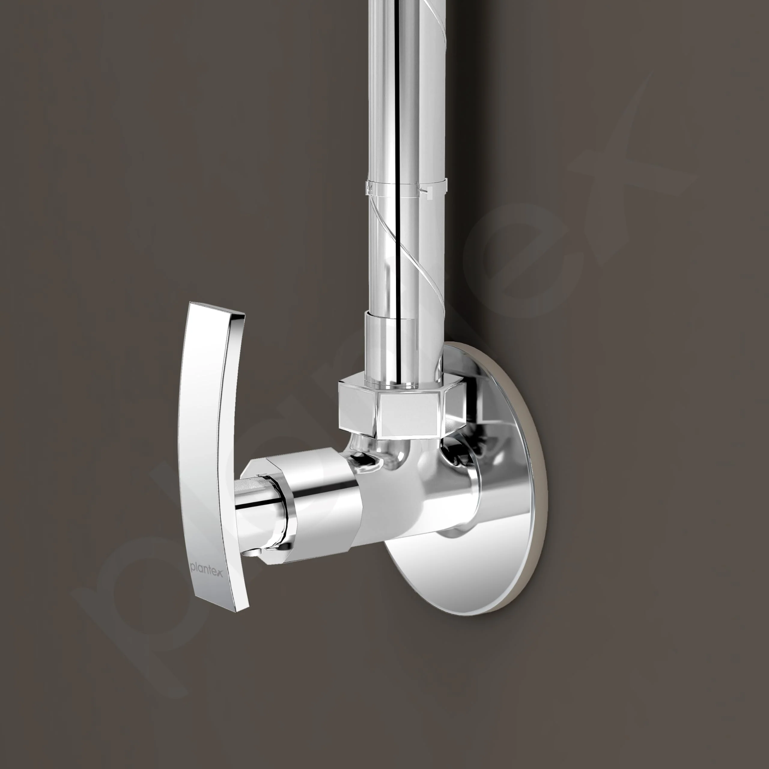 Plantex Single Lever Angle Cock For Bathroom/Wash Basin/Single Way Cock with Teflon Tap for Kitchen - Pack of 1 (Samar-Chrome) - Image 6
