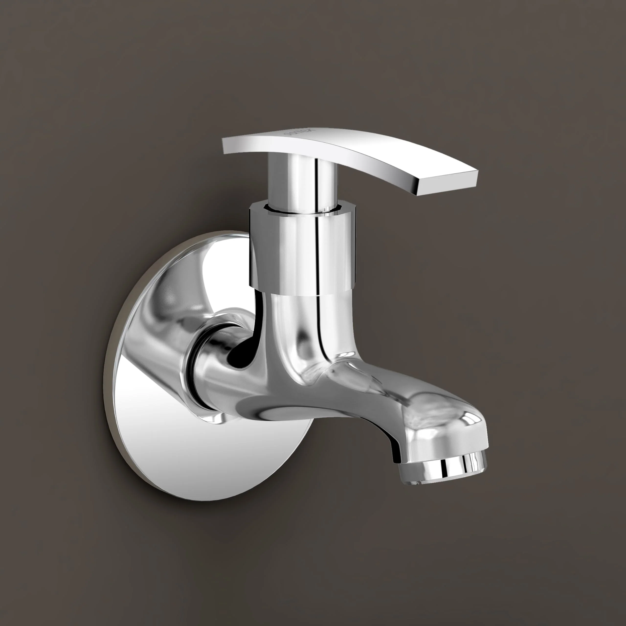 Plantex Single Lever Bib Cock Water Tap for Bathroom with Wall Flange and Teflon Tape/Wash Basin Tap for Home/Tap for Bathroom with Water Saving Aerator-(Samar-Chrome) - Image 6