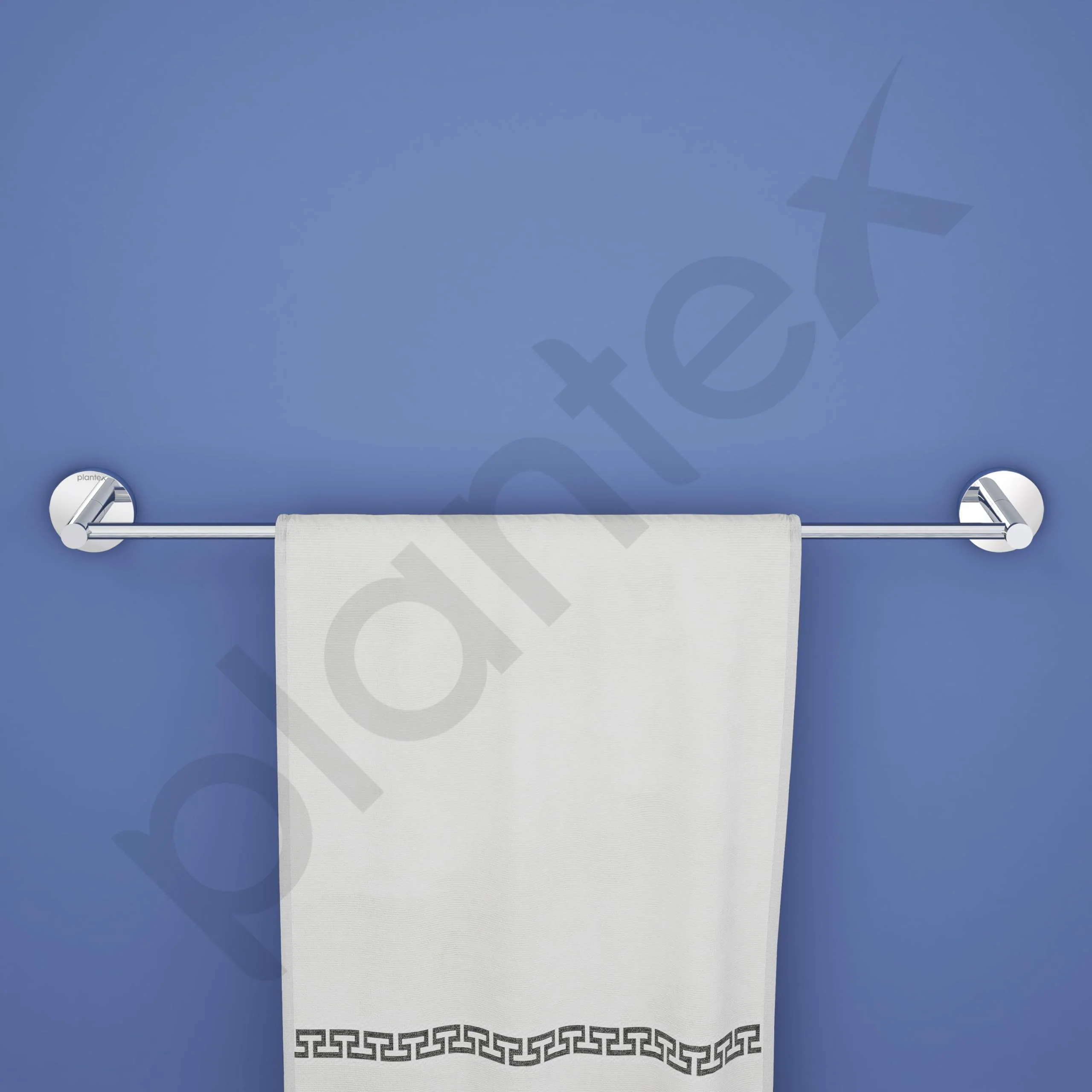 Plantex Smero Pure Brass Towel Hanger for Bathroom/Single Towel Rod/Towel Bar/Bathroom Accessories - Circle (24 Inch-Chrome) - Image 4