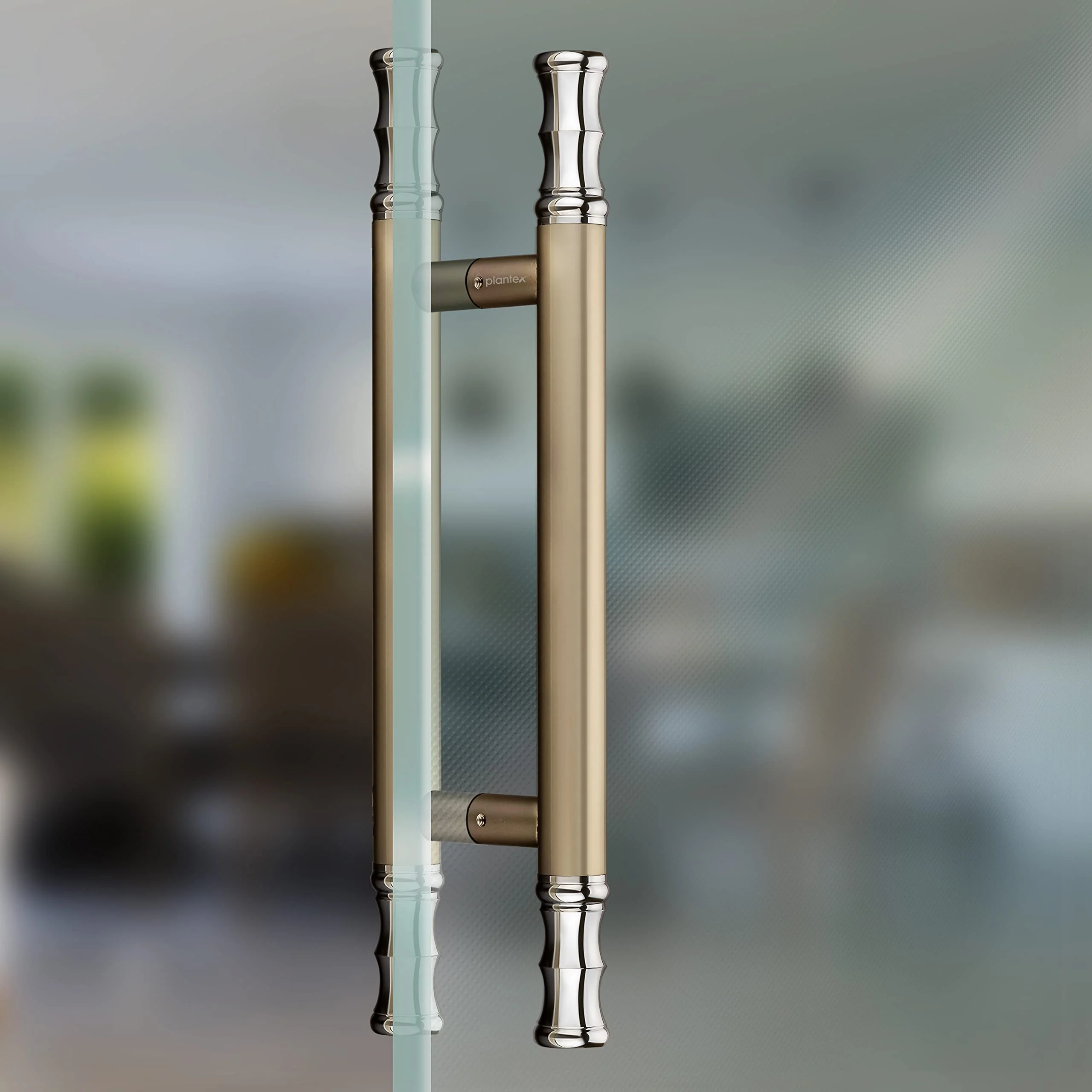 Plantex Stainless Steel 14 Inch Main Door Handle/Glass Wooden Door Handle/Pull-Push Handle/3 Years Warranty Pack of 1 (Satin White and Chrome Finish) - Image 5
