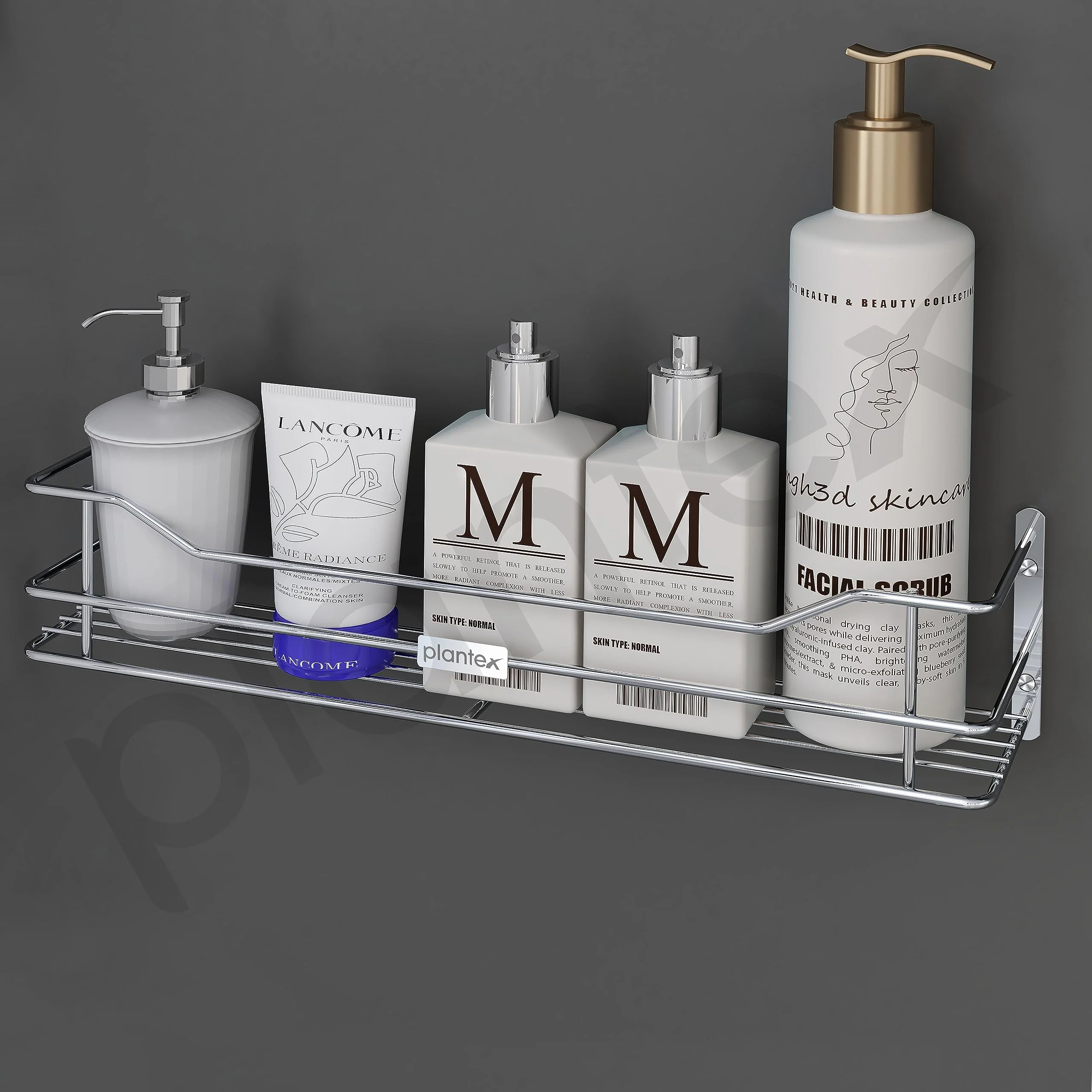 Plantex Stainless Steel Bathroom Shelf/Shelf for Bathroom Organizer/Wall Shelf for Bathroom with Railings/Kitchen Storage Shelves-(18 inch, Chrome) - Image 6