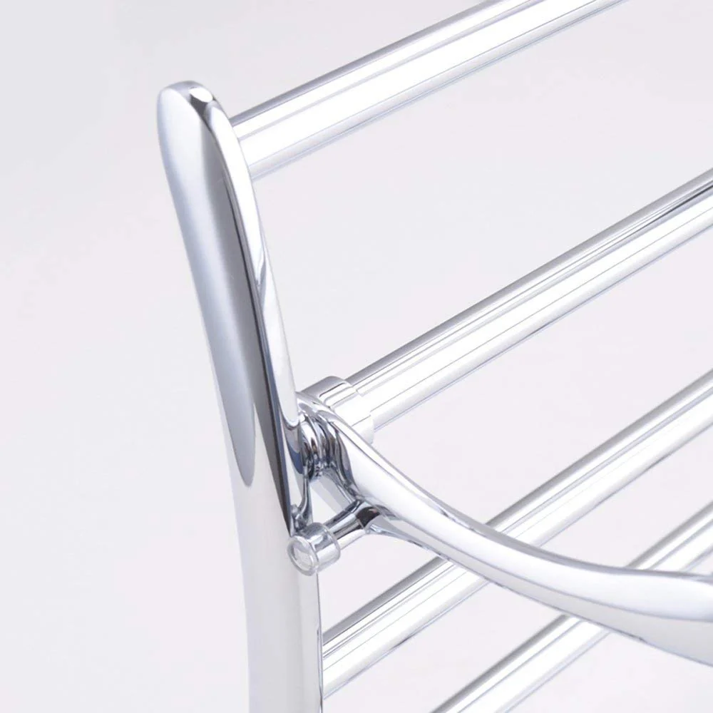 Plantex Stainless Steel Folding Towel Rack for Bathroom/Towel Shelf for Bathroom/Towel Hanger/Bathroom Accessories - 24 Inch (Pack of 2) - Image 5