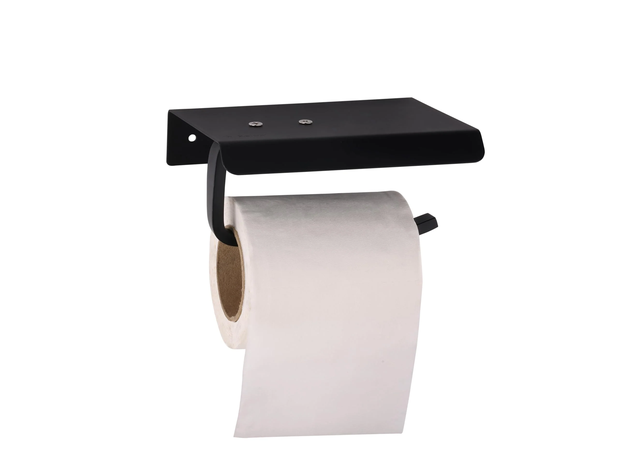 Plantex Toilet Paper Holder for Bathroom/Stainless Steel Tissue Paper Roll Holder/Bathroom Accessories - Pack of 1 (Black) - Image 7