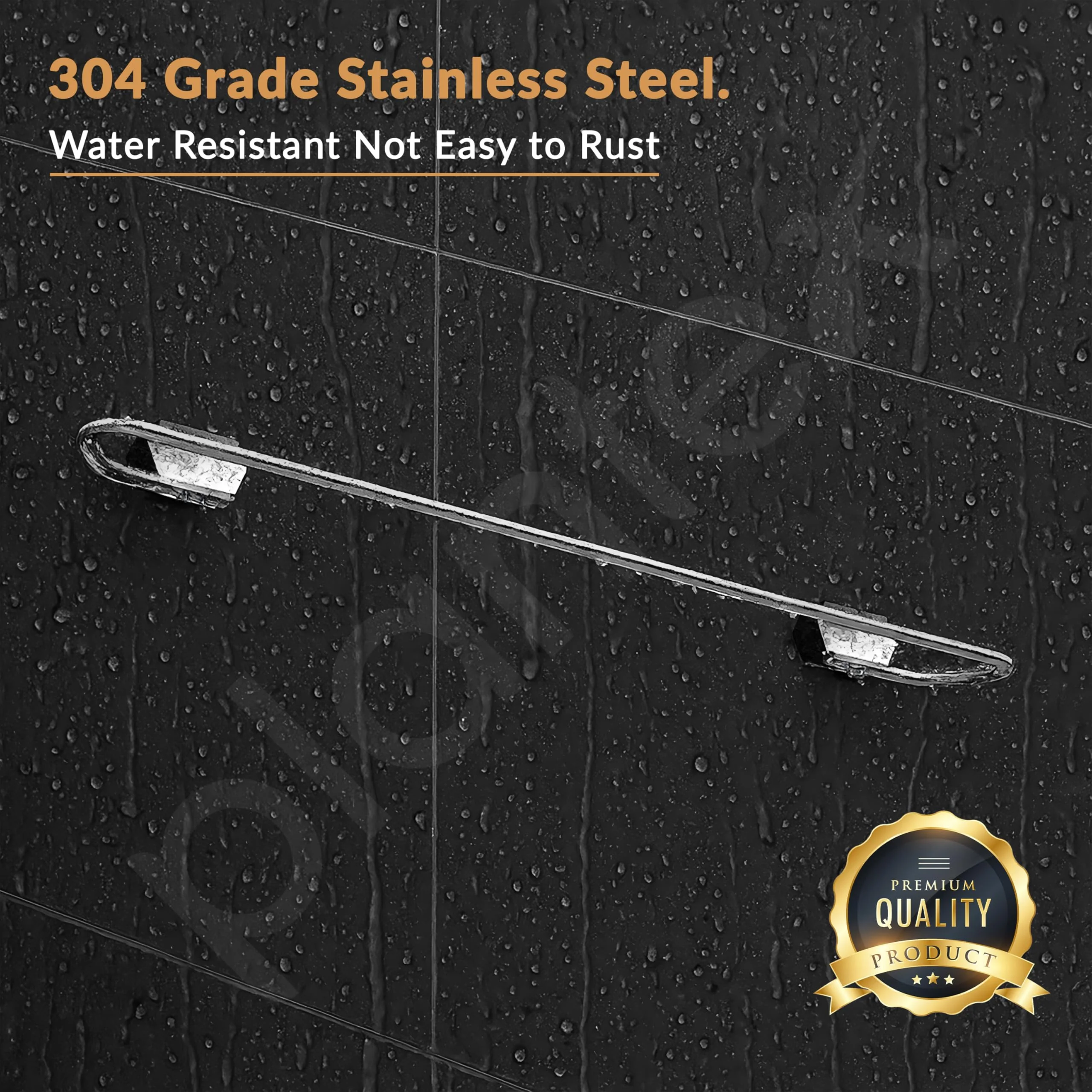 Plantex Towel Rod for Bathroom/304 Grade Stainless Steel Towel Hanger/24 inch Towel Holder/Bathroom Accessories - Pack of 1 (Delta - 2804, Chrome) - Image 4