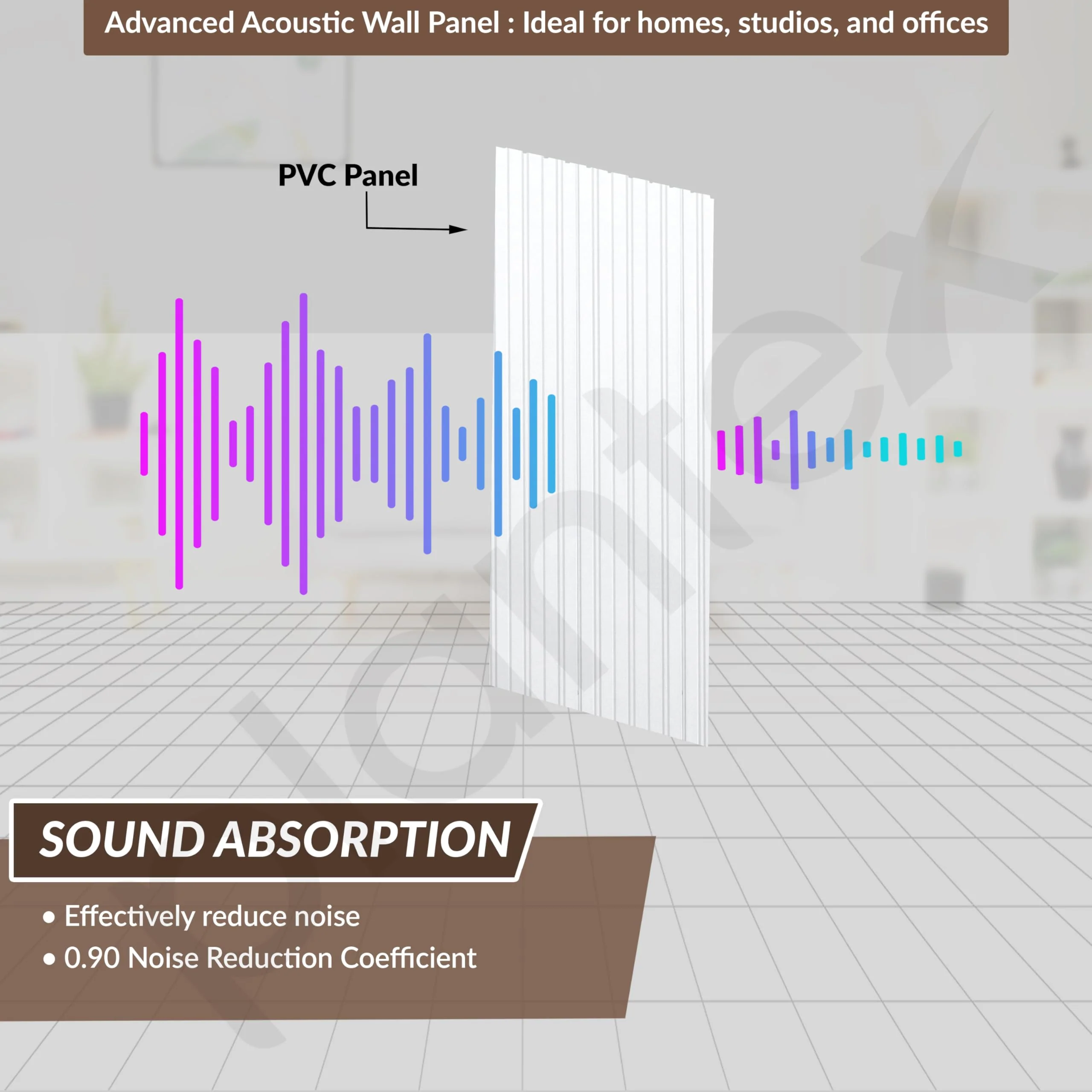 Plantex Wall Panel/PVC Louver Panel for Wall with Size - 12 Inch x 10 Ft/Durable, Lightweight, and Stylish Panels for Office/Hotel/Ideal for Walls & Ceilings - Pack of 1 (White, 5031) - Image 4
